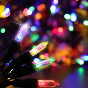 Customized Outdoor Christmas LED Warm White Commercial Fixed Socket Decorative Lighting Battery Operated IP44 Rated Tree Lights