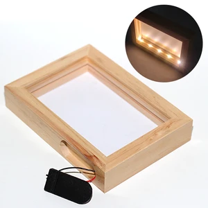 Customizable 3D LED Magic Mirror Photo Frame With MDF/XPS/PVC Materials 5/6 Color Printing Options