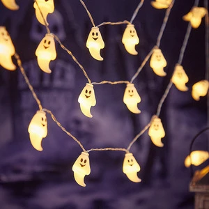 Halloween Decoration Lights Skeleton Ghost Pumpkin Toy LED Warm Light Backdrop Decor for Halloween Party Supplies
