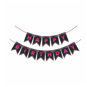 Shiny Glitter Mix Happy Birthday Banner Elegant Decor for Boys Girls Birthday Celebrations for Best Price