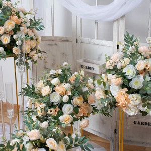 High Quality Wedding Table Decoration Artificial Centerpiece Flower Arrangement 60cm Large Flower Ball for Wedding