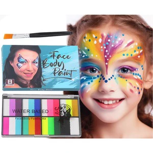 8 Fluorescent Dual Splicing DIY Facial Creation Body Paint Water-Based Mild Face Paint for Party Party Supplies