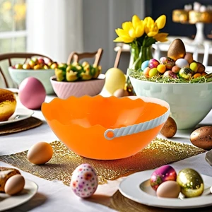 Plastic Easter Egg Bucket Pail Easter Basket