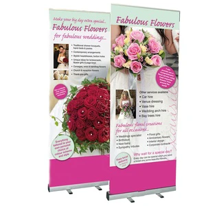 Economical Retractable Printed Photography Wedding Roll up Banner for Display