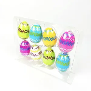 8 cm Decorative Plastic Easter Eggs Can Be Customizable Eggs