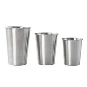 不锈钢小品杯可堆叠的小品杯金属杯饮料批发厂家定制标志16盎司18盎司20盎司