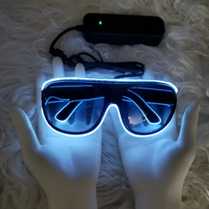 High quality lighting up sunglasses neon el wire glasses for party