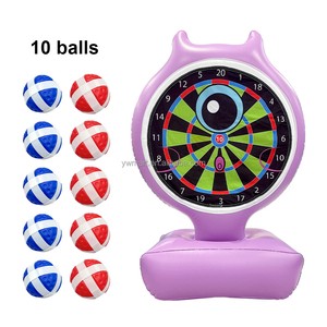 Fun Mart Inflatable Dart Target Game With 10 Balls Party Toys for Kids Adults Outdoor Indoor Birthday Carnival School Events