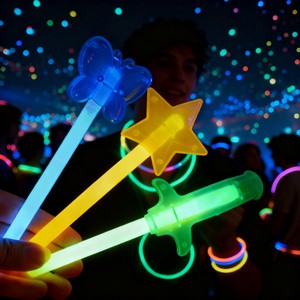 Concert Party Supplies Foil Bag Pack 3 Pcs Party Favor Wand 6 Inch Glow Sticks