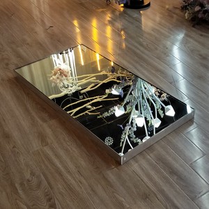 Aluminum Alloy Mirror Stage Decorations for Weddings and Party Events Elegant Display Wedding Decorations
