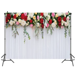 Wedding Flower Wall Background Fabric Photo Material Flower Decoration Photography Background Romantic Flower Shooting Props