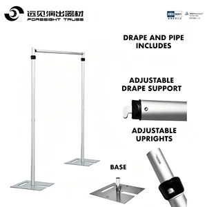 Wedding Decoration Aluminum Backdrop Stand Pipe and Drape for Party Event