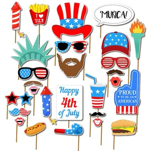 4th of July Photo Booth Props for Fourth of July Photography Supplier Celebrations