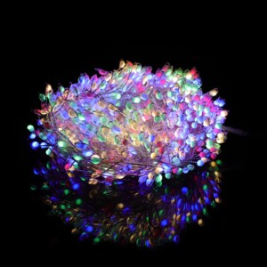 Chengxuan Model 05 Small Outdoor IP65 Battery-Operated DC6V LED Christmas Lights 100LED String PVC Waterproof White CRI 70 2700K