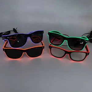 Party bar Festival Events Promotion Gifts Wearing High Quality Colorful Flashing Custom LOGO LED Cold Light Glasses