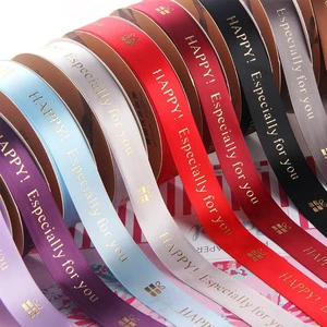 Beautiful Luxury Floral Polyester Christmas Ribbon Wired 50 Yards