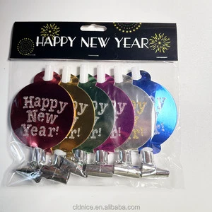 漂亮的闪光金属流苏噪音制造者新年派对装饰庆祝活动扬声器金色音乐井喷