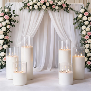 Matti's White Flowers Table Centerpiece Wedding Decoration Event Decor Decoration Table Light Flowers And Led Candle