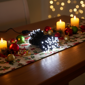 Factory Wholesale Waterproof Outdoor Christmas Lights New Model IP65 LED-filled Glue String Flashing Bubble Shells Festive