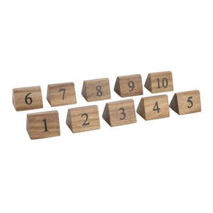 Wooden Table Numbers for Restaurant Hotel Weddings and Parties-for Party Decorations and Place Cards