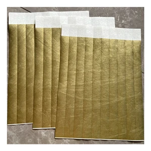 Promotional Custom Printable Tyvek Wristband Bracelet Ticket Pulsera Tyvek Paper Gold Event Wrist Bands