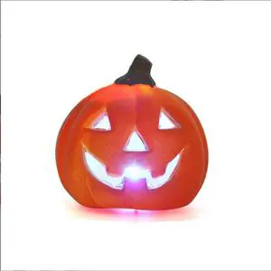 Hot Sales Halloween Decoration Halloween Pumpkin Light Led Plastic Jack O Lantern Pumpkins with Spooky Lights