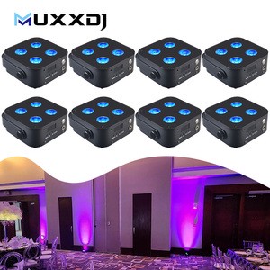 IR4 Uplight Wireless DMX LED Par Light 4X12W RGBWA+UV LED Wifi Remote Decoration Par Uplights For Stage Wedding & Party