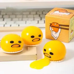 Egg Yolk Playful Manipulation Lazy Egg Balls TPR Material Soft Squeezable Funny Stress Release Children's Popular Toy Supply