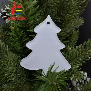 Christmas Acrylic Ornaments Sublimation Custom Blanks Party Decoration Multi Shapes Xmas Ornaments