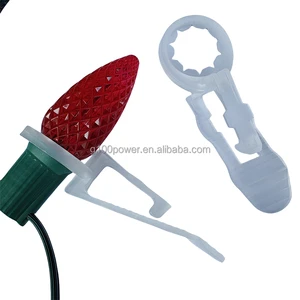 Outdoor All in One Plastic Light Clips Gutters and Shingles Outdoor Christmas Lights C9 Accessories Installation