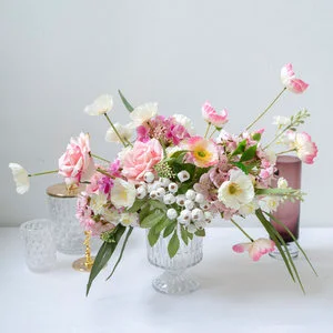 Greenery Artificial Flowers Table Centerpiece Wedding Decor Wholesale Custom Design Event Decor Factory Supply