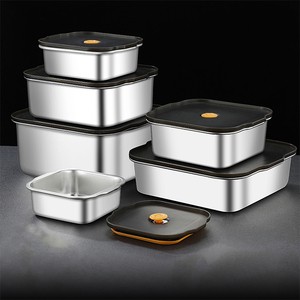 Lekfre Stainless Steel Food Storage Containers Airtight Metal Food Containers Stainless Steel Meal Prep Container Leak Proof