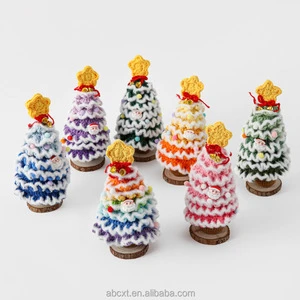 Handmade Crocheted Christmas Tree Ornaments Crochet Christmas Tree Decor