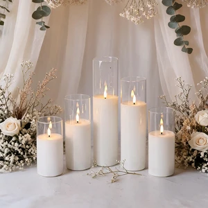 Matti's Wholesale Wedding Centerpieces Table Light Decorations Flowers and Led Candle For Decoration Wedding Artificial