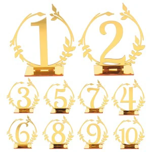 Modern Instagram-style Acrylic Digital Place Cards Wedding & Birthday Table Cards with Gold Graphics-Party Supplies