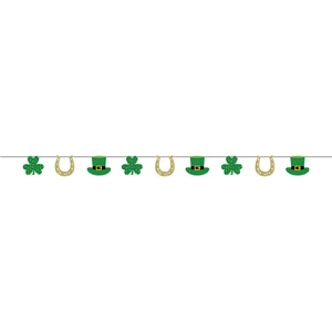 Hot Selling 2.43m St Patrick's Day Decorations Irish Festival Lucky Saint Patrick Clover Banner Party Decoration Set