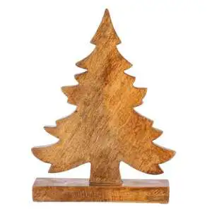 Natural Wooden Luxury Christmas Tree Stand Eco-friendly Holiday Home Decor Factory Direct Stylish Seasonal Centerpiece for