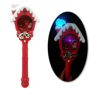 2025 New Arrival Christmas Halloween Light-Up Toys House Lights Magic Wand with Music