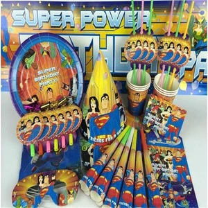 Wholesale Hot Selling Custom Embossed Printing White Board Modern Birthday Party Centerpieces Decoration Set