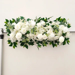 Wedding Decoration Welcoming Flower Walls Guiding Flowers T-stage Floral Artwedding Background Flower Runners