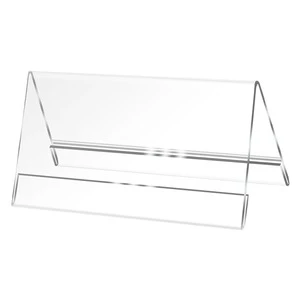 Acrylic Highly Transparent V-Shaped Triangle Meeting Name Judge Seat Display Table Cards Acrylic logo Sign Custom