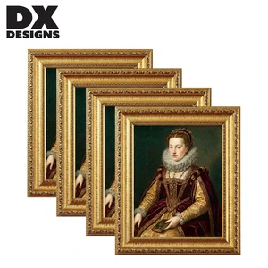 DX DESIGNS Gold Vintage PS Photo Frame 4x6 5x7 6x8 8x10 11x14 Inch Ornate Antique Baroque Picture Frame For Gallery Home Decor