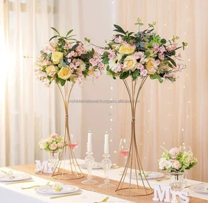 Elegant Bulk Weddings Decoration Acrylic Flower Table Stands Wedding Centerpieces Acrylic Flower Vases