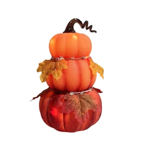 Customized Blown Glass Glowing Pumpkin Halloween Decoration for Party Prop Jiangsu Kanglong