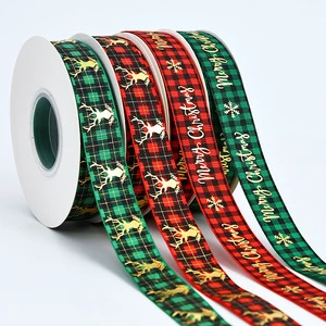 Wholesale Christmas Ribbon for Cake Decorating, Bouquet & Present Wrapping - Support Custom Logo, Size, Material & Craft