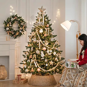 Pre Lit Christmas Trees Artificial Christmas Tree 180cm 210cm Christmas Tree With Led Lights and Accessories