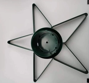 Christmas Tree Stand with Water Tank for Real Tree ,Detachable Metal Star Stand