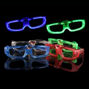 Christmas Festival Party LED Luminous Glasses square Cold Light Bar Nightclub Party Supplies