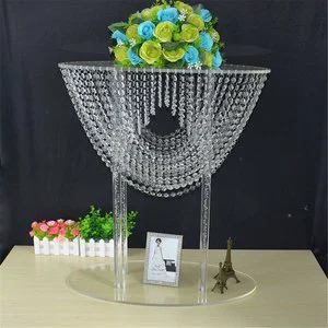Wedding Centerpiece Table Flower Rack 68 CM Tall Acrylic Crystal Wedding Road Lead Event Party Decoration