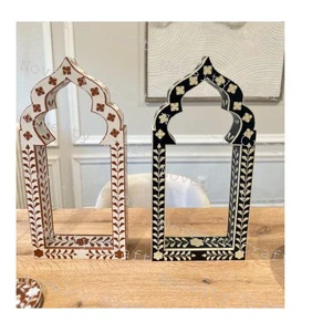 New Design Wood Ramadan Lanterns Festive Eid Decor Tabletop Muslim Supplies for Ramadan